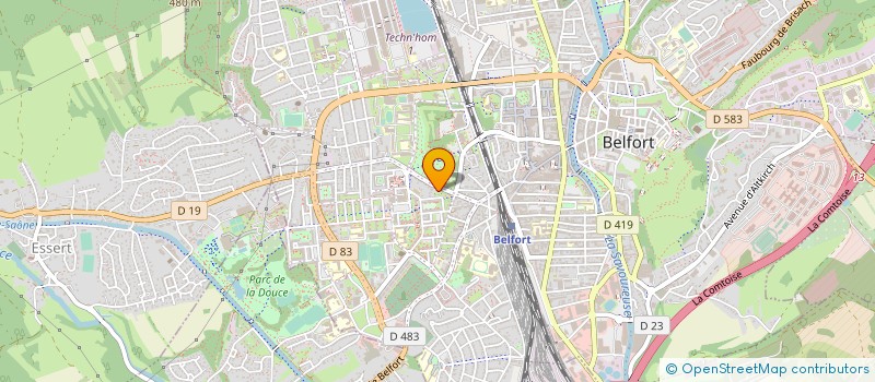 localisation de l'entreprise ND CONSEIL à BELFORT