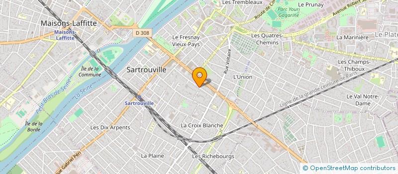 localisation de l'entreprise ND CONSEILRH à SARTROUVILLE