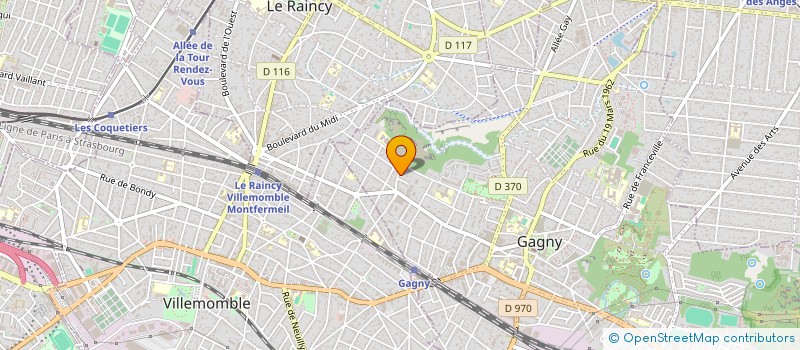 localisation de l'entreprise ND CONSEILS à GAGNY
