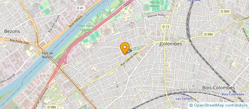 localisation de l'entreprise ND COUVERTURE à COLOMBES