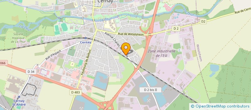 localisation de l'entreprise ND EVENT  CERNAY