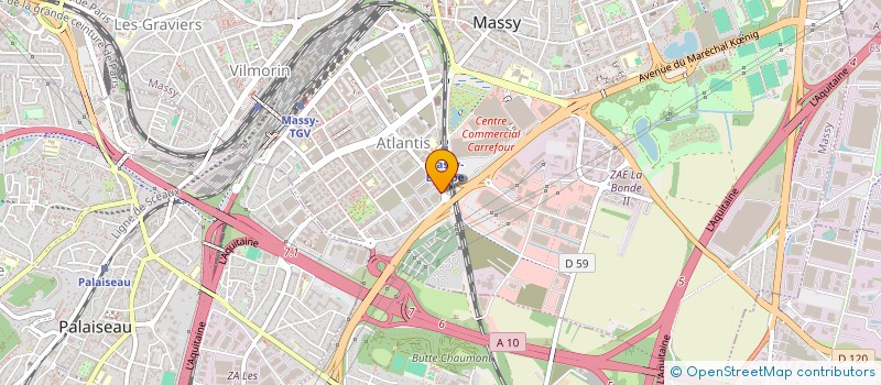 localisation de l'entreprise ND FRANCE à MASSY