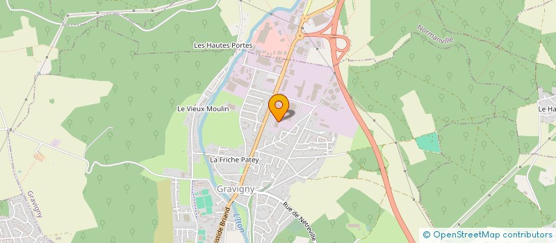 localisation de l'entreprise ND HOLDING à GRAVIGNY