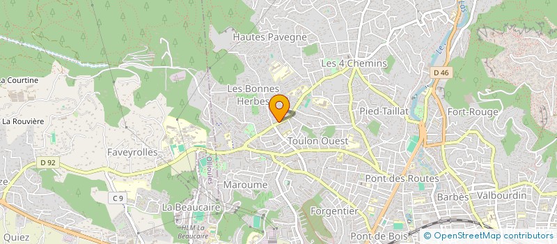 localisation de l'entreprise ND HOLDING  TOULON