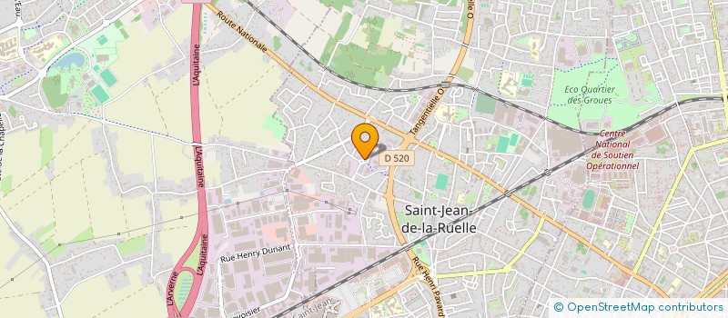 localisation de l'entreprise ND-I SOLS & MURS à SAINT-JEAN-DE-LA-RUELLE