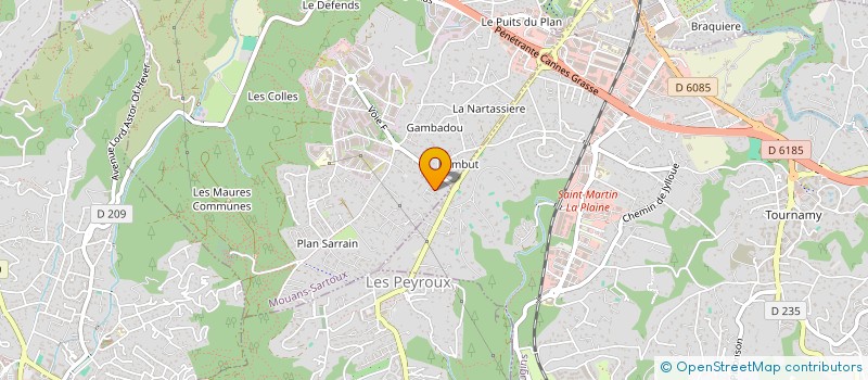 localisation de l'entreprise ND IMMO  MOUANS-SARTOUX