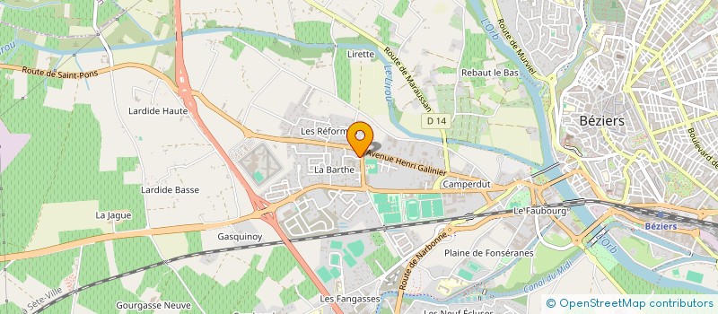 localisation de l'entreprise ND IMMO  VENDRES