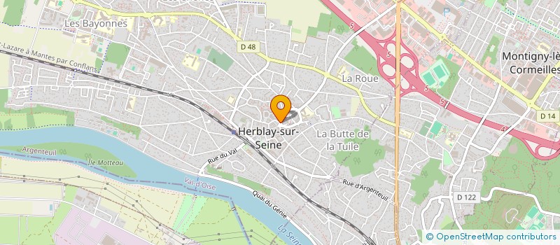 localisation de l'entreprise ND IMMOBILIER  HERBLAY-SUR-SEINE