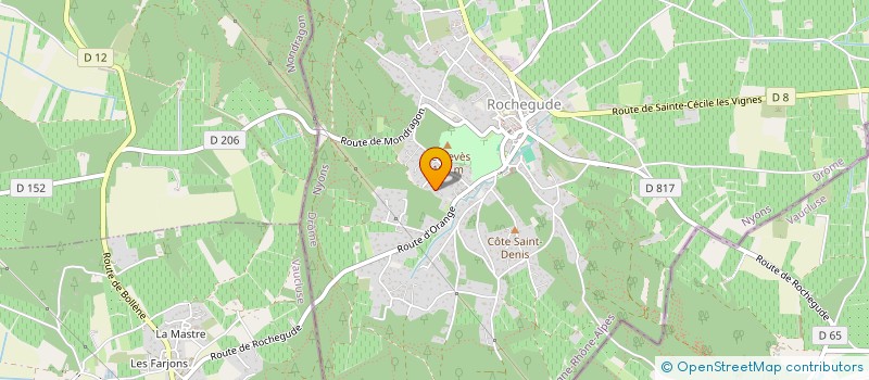 localisation de l'entreprise ND IMMOBILIER  ROCHEGUDE