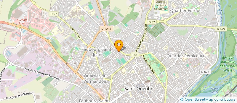 localisation de l'entreprise ND IMMODENIS 02 à SAINT QUENTIN