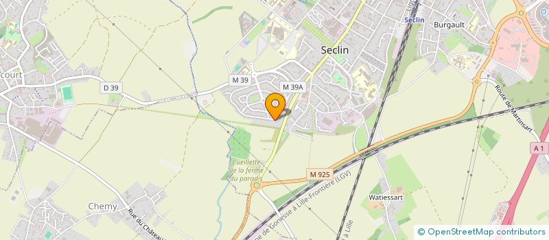 localisation de l'entreprise ND LUX à SECLIN