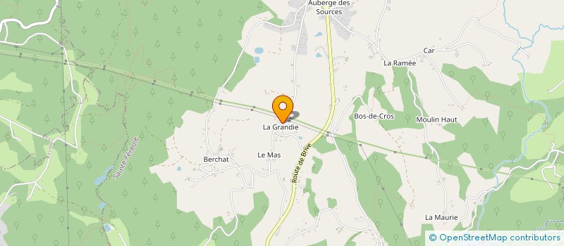 localisation de l'entreprise ND MENUISERIE à SAINTE-FEREOLE