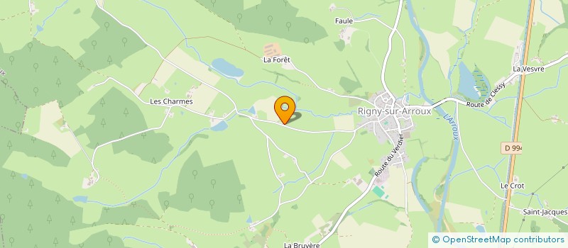 localisation de l'entreprise ND PEINTURE  RIGNY-SUR-ARROUX