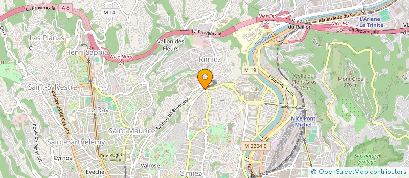 localisation de l'entreprise ND PLEIN SUD  NICE