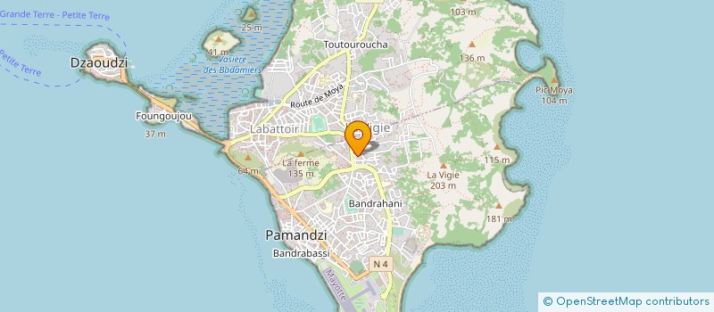 localisation de l'entreprise ND PRODUCTION à PAMANDZI
