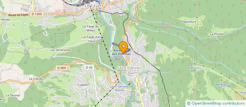 localisation de l'entreprise ND REFUGE  LES CONTAMINES MONTJOIE