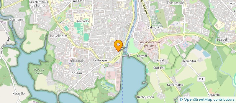 localisation de l'entreprise ND RESTAURATION à VANNES