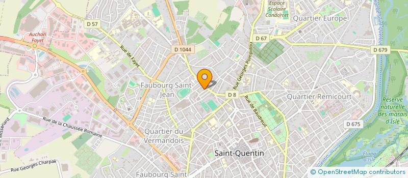 localisation de l'entreprise ND REUNION IMMO 02 à SAINT QUENTIN