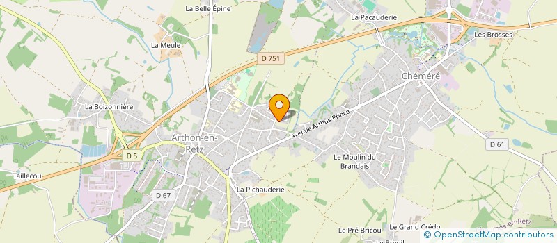 localisation de l'entreprise ND THANATOPRAXIE  CHAUMES-EN-RETZ