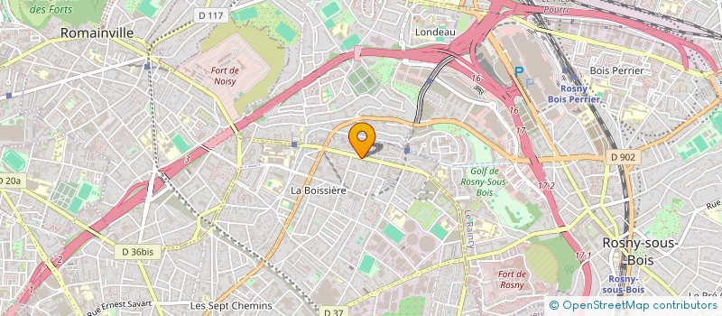 localisation de l'entreprise ND VOYAGES à MONTREUIL