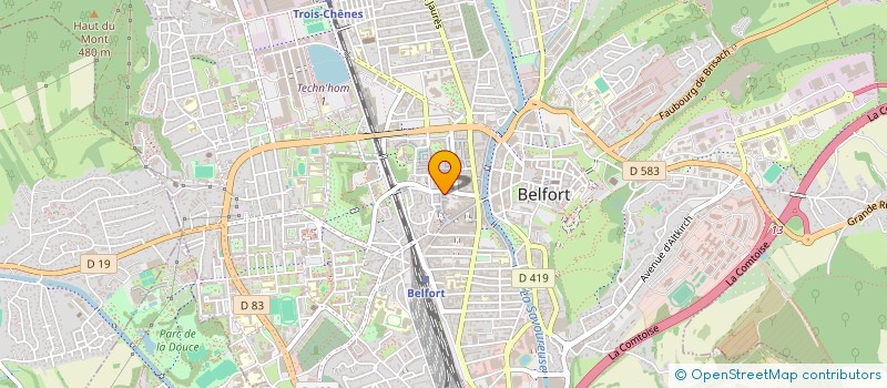 localisation de l'entreprise ND2A à BELFORT