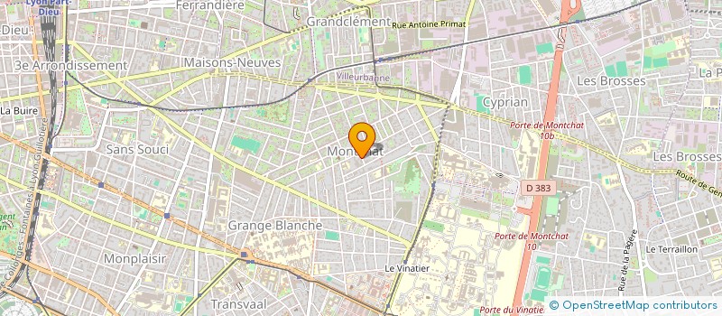 localisation de l'entreprise ND2G  LYON