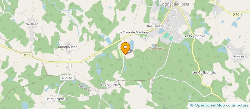 localisation de l'entreprise NDA à COGNAC-LA-FORET