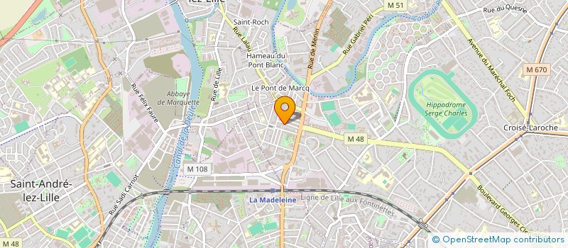 localisation de l'entreprise NDA IMMO à MARCQ-EN-BARŒUL