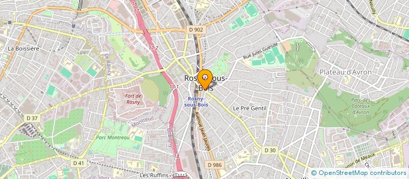 localisation de l'entreprise NDB  ROSNY-SOUS-BOIS