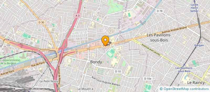 localisation de l'entreprise NDC  BONDY