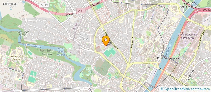 localisation de l'entreprise NDC ANGERS SUBAQUATIQUE à ANGERS