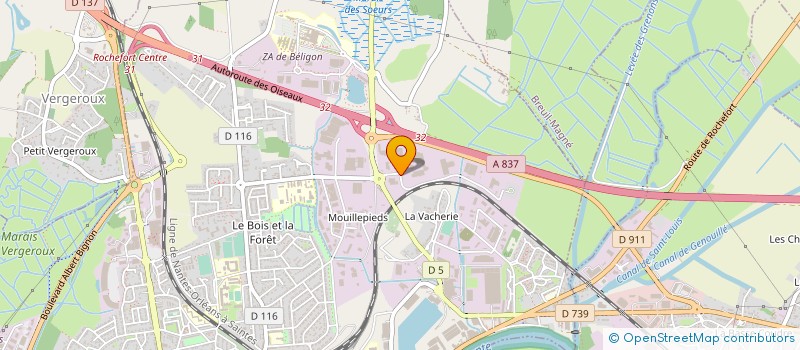 localisation de l'entreprise NDC FOUNDRY à ROCHEFORT