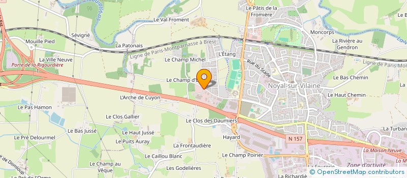 localisation de l'entreprise NDD  NOYAL-SUR-VILAINE