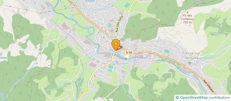 localisation de l'entreprise NDE TELECOM  LE THILLOT