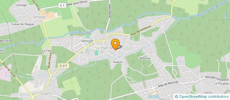 localisation de l'entreprise NDF  LE PIAN-MEDOC