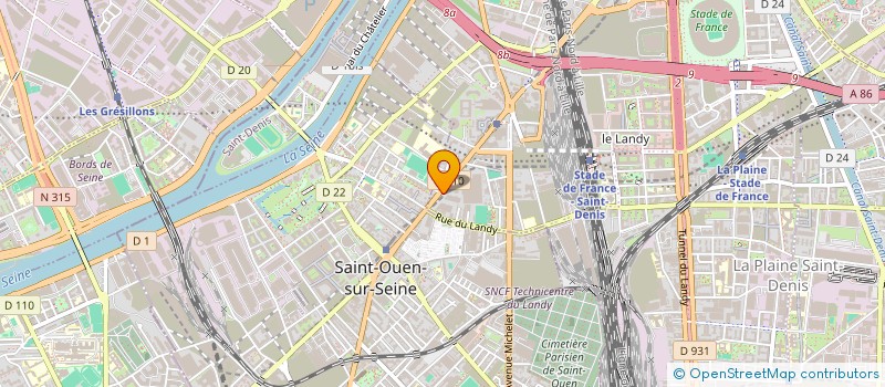 localisation de l'entreprise NDF PARIS à SAINT-DENIS
