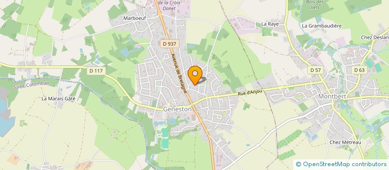 localisation de l'entreprise NDG IMMO  GENESTON