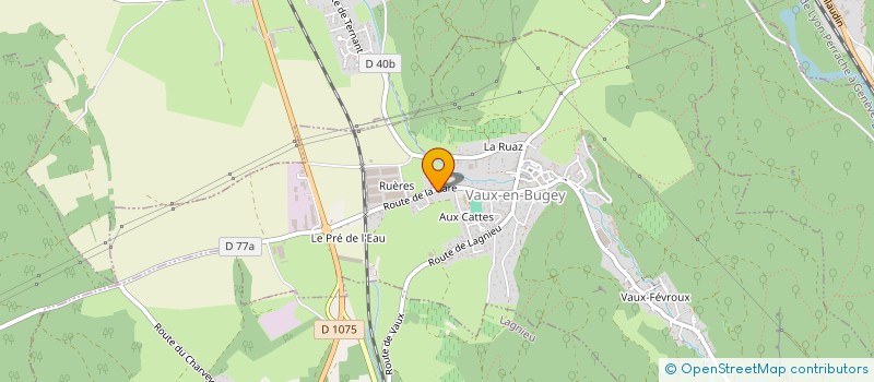 localisation de l'entreprise NDG IMMOBILIER  VAUX-EN-BUGEY