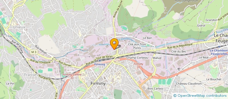 localisation de l'entreprise NDGV MACONNERIE à FIRMINY