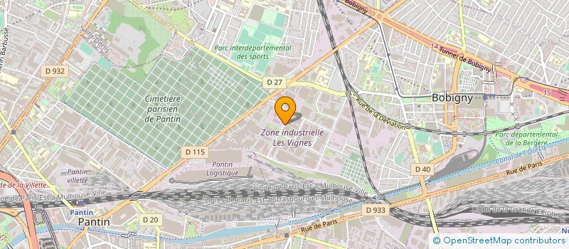 localisation de l'entreprise NDH CONSEIL à BOBIGNY