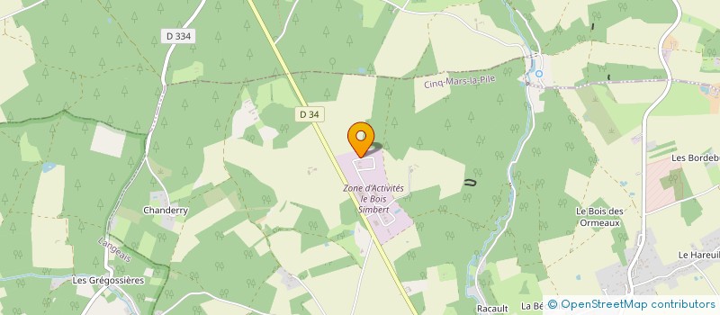 localisation de l'entreprise NDH FILETS  CINQ-MARS-LA-PILE