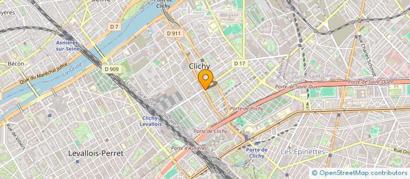 localisation de l'entreprise NDHD GESTION à CLICHY