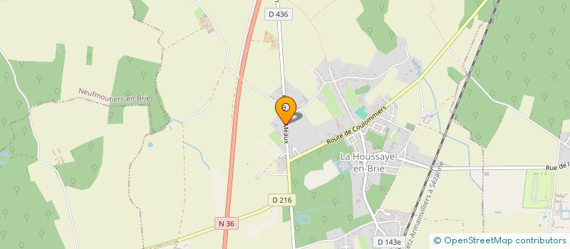 localisation de l'entreprise NDI  LA HOUSSAYE-EN-BRIE