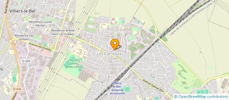 localisation de l'entreprise NDIAW UNIVERS  VILLIERS-LE-BEL