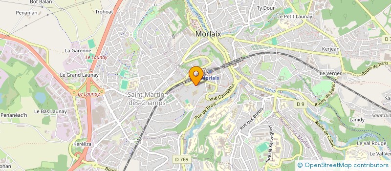 localisation de l'entreprise NDIVISION VIGOURT ET MOULIN  MORLAIX