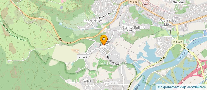 localisation de l'entreprise NDJ  JUSSY