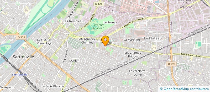 localisation de l'entreprise NDJEMA/SANTE-EDUCATION-CULTURE&ENVIRONNEMENT POUR TOUS à SARTROUVILLE