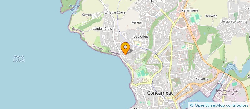 localisation de l'entreprise NDL COMMUNICATION à CONCARNEAU
