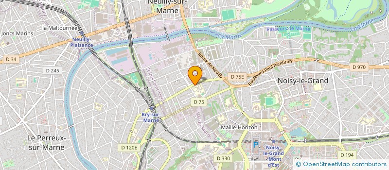 localisation de l'entreprise NDL EXPO à NOISY-LE-GRAND