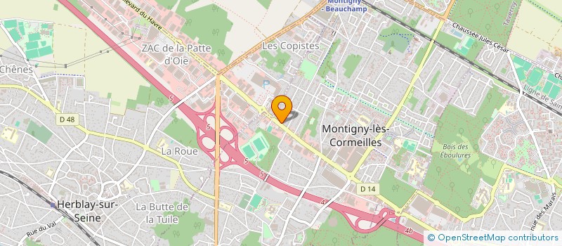 localisation de l'entreprise NDONG DU PIERRIER ET ENFANTS  MONTIGNY-LES-CORMEILLES